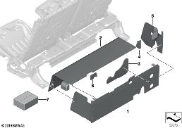 Pancéřování akumulátoru diagram for BMW X5 G05 M50iX