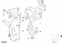 CD CHANGER MOUNTING PARTS diagram for BMW 3 Series E46 M3