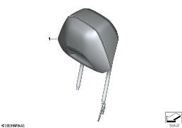 Poggiatesta ind., sedil.confort, anterio diagram for BMW X5 M F95 X5 M