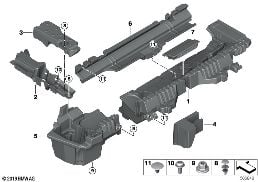 트레이 트렁크룸 바닥 PHEV diagram for BMW X3 G01 LCI 30eX