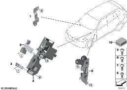 VARIOUS MOUNTED PARTS diagram for BMW X5 G05 LCI M60iX
