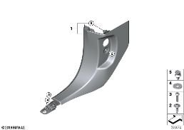 TRIM PANEL LEG ROOM diagram for BMW X5 G05 LCI M60iX
