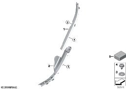 EDGE PROTECTION/COVERINGS ROCKERS diagram for BMW X5 G05 LCI M60iX
