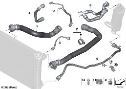 COOLING SYSTEM COOLANT HOSES