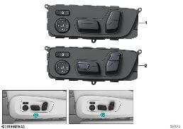 SWITCH, POWER SEAT, DRIVER diagram for BMW X5 M F95 X5 M