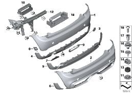 TRIM COVER, REAR