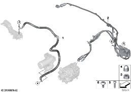 BATTERY CABLE diagram for BMW 3 Series G20 Sedan 330dX