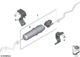 FUEL STRAINER WITH HEATING diagram for BMW X5 G05 LCI 30dX
