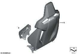 Koltuk, Ön-Sırt dayama böl.iskeleti diagram for BMW 5 Series F90 M5 LCI M5 CS