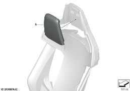 FRONT SEAT HEADREST, M-SPORTS SEAT