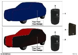 Capa protetora interior, customizada diagram for BMW Rolls-Royce Cullinan RR31 Cullinan