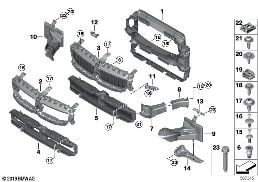 AIR DUCTS diagram for BMW 3 Series G20 Sedan 330d