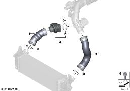 CHARGE AIR INDUCTION TRACT diagram for BMW 3 Series G21 Touring 330d
