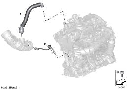CRANKCASE-VENTILATION diagram for BMW X3 G01 LCI 30iX