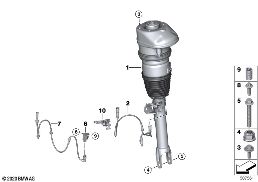AIR SUSPENSION, FRONT, RWD