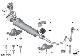 STABILIZER, FRONT / DYNAMIC DRIVE, AWD diagram for BMW 5 Series G30 LCI M550iX