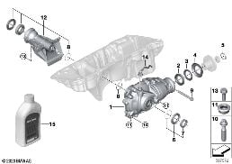 Pont avant 170AL diagram for BMW 4 Series G23 Cabriolet LCI M440iX