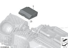 CONTROL UNIT AIR CONDITIONING SYS. diagram for BMW 2 Series F44 Gran Coupé 220iX
