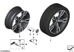 BMW LA WHEEL DOUBLE SPOKE 848M - 18