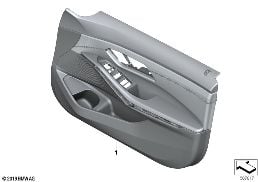 INDIV.DOOR TRIM PANEL, FRONT LEATHER diagram for BMW 3 Series G20 Sedan 330d