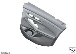 INDIV. DOOR TRIM PANEL, LEATHER REAR diagram for BMW 3 Series G20 Sedan 330d