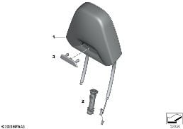 FRONT SEAT HEADREST, M-SPORTS SEAT diagram for BMW X4 M F98 X4 M