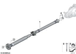 Карданный вал/закладная гайка diagram for BMW 3 Series G21 Tуринг 330i