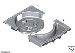 STORAGE SURFACE, TRUNK FLOOR diagram for BMW 3 Series G20 Sedan 330d