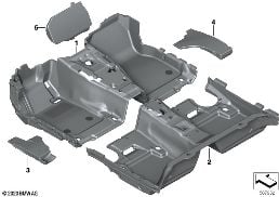 FLOOR COVERING diagram for BMW 3 Series G21 Touring LCI 320d