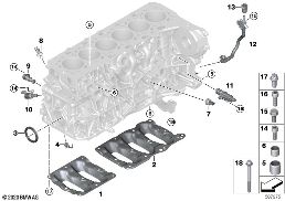 ENGINE BLOCK MOUNTING PARTS diagram for BMW 4 Series G26 Gran Coupé 430dX