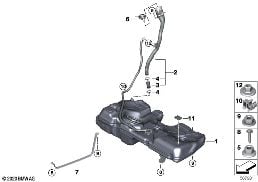 FUEL TANK/MOUNTING PARTS