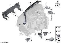 Münferit parçalar, Far diagram for BMW 5 Series F90 M5 LCI M5 CS