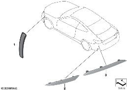 Catadioptre diagram for BMW 4 Series G23 Cabriolet LCI M440iX
