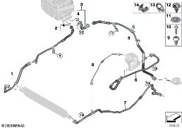 COOLANT CIRCUIT HIGH-VOLT.BATTERY UNIT diagram for BMW 4 Series G22 Coupé 430dX