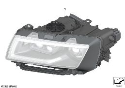 Reflektor diagram for BMW Rolls-Royce Ghost RR21 Ghost