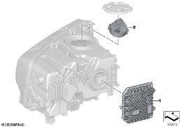 Elem. pojedyncze reflektora elektronika diagram for BMW Rolls-Royce Ghost RR21 Ghost