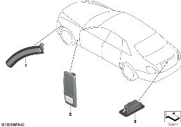 Dodatkowy kierunkowskaz/ oprawa zew. diagram for BMW Rolls-Royce Ghost RR21 Ghost
