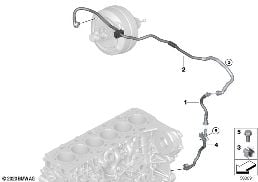 VACUUM LINE FOR BRAKE BOOSTER diagram for BMW 4 Series G26 Gran Coupé 430dX