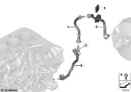 VACUUM LINE FOR BRAKE BOOSTER diagram for BMW 4 Series G26 Gran Coupé 430dX