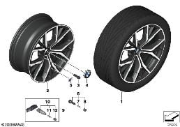 BMW LA WHEEL Y-SPOKE 845M - 19