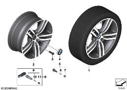 BMW LA WHEEL DOUBLE SPOKE 844 - 18