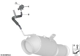 PETROL PARTICUL.FILTER SENS./MOUNT.PARTS diagram for BMW 2 Series G42 M240iX