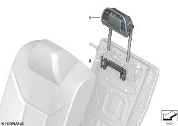 REAR SEAT HEAD RESTRAINT