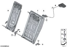 SEAT, REAR, SEAT FRAME, LOAD-THROUGH diagram for BMW 2 Series G42 218i