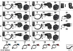 Зарядное ус-во Flexible Fast Charger 1.0 diagram for BMW 3 Series G21 Tуринг LCI 330e