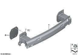 CARRIER, REAR diagram for BMW X6 M F96 X6 M