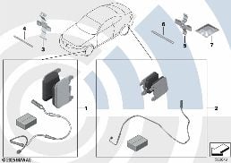 SERVICE KIT BRAKE PADS diagram for BMW 4 Series F32 435iX