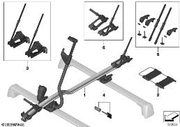 Bagażnik rowerowy diagram for BMW 7 Series E65 745i