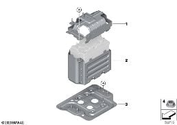 Piezas adosadas de batería adicional diagram for BMW 7 Series G11 LCI 740dX