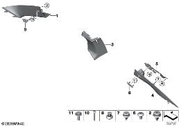 TRIM PANEL A- / B- / C-COLUMN diagram for BMW 4 Series G22 Coupé LCI M440dX